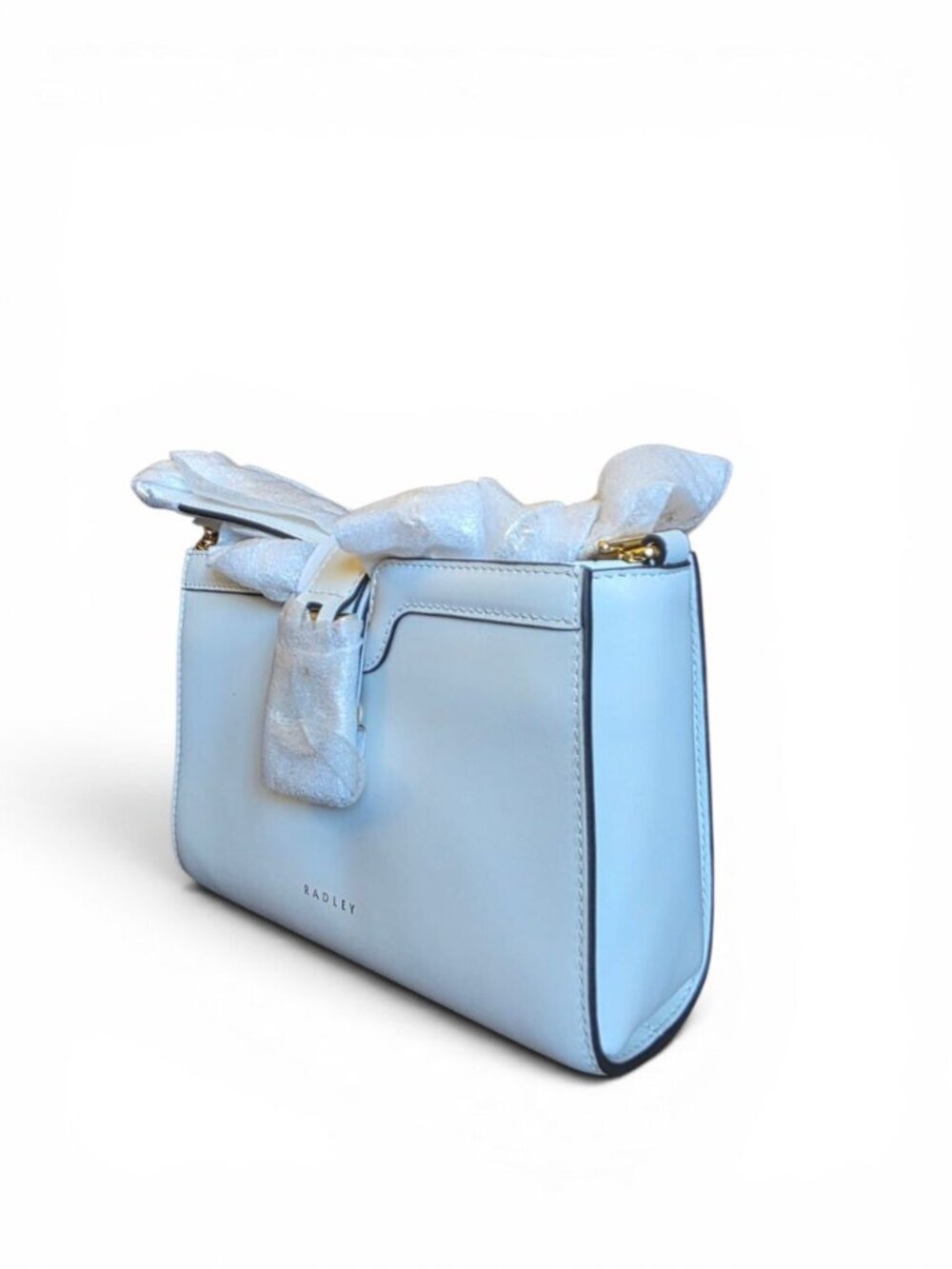 NWT Radley London Kentucky Derby Leather Crossbody White Horseshoe Zip Top - Picture 4 of 15